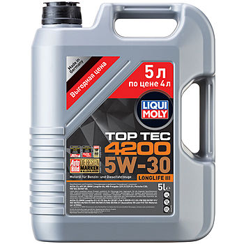 НС-синтетическое моторное масло Top Tec 4200 5W-30  - 5 л