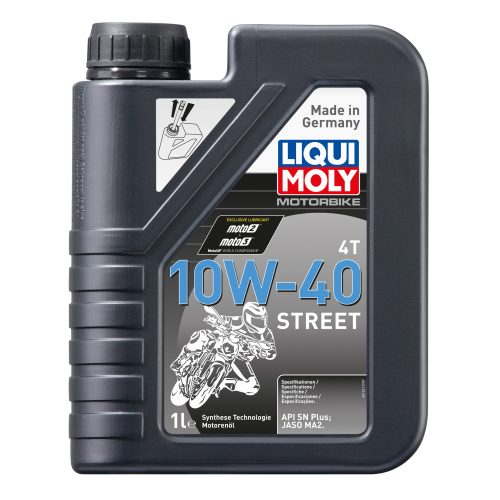 НС-синтетическое моторное масло для 4-тактных мотоциклов Motorbike 4T Street 10W-40 - 1 л