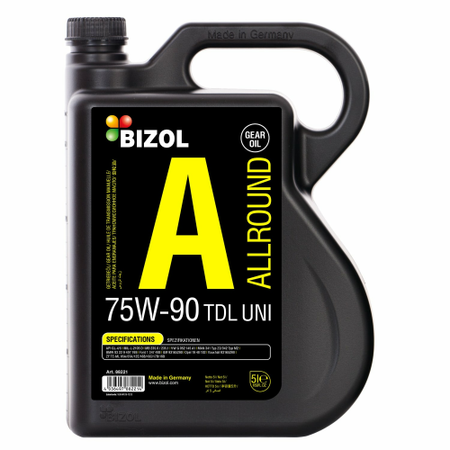 Синтетическое трансмиссионное масло Allround Gear Oil TDL  75W-90 UNI - 5 л