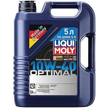 Полусинтетическое моторное масло Optimal 10W-40 - 5 л